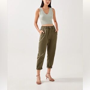 Paladia Elastic Waist Pants